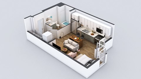 The Fifty Five Fifty 3D Floor Plan - A1